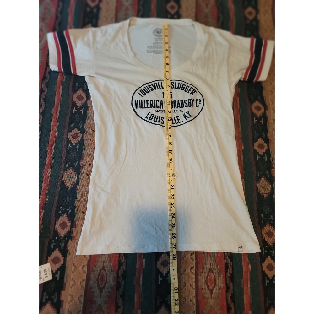 47 Brand Louisville Slugger V-neck T-Shirt Size XL - Picture 2 of 6